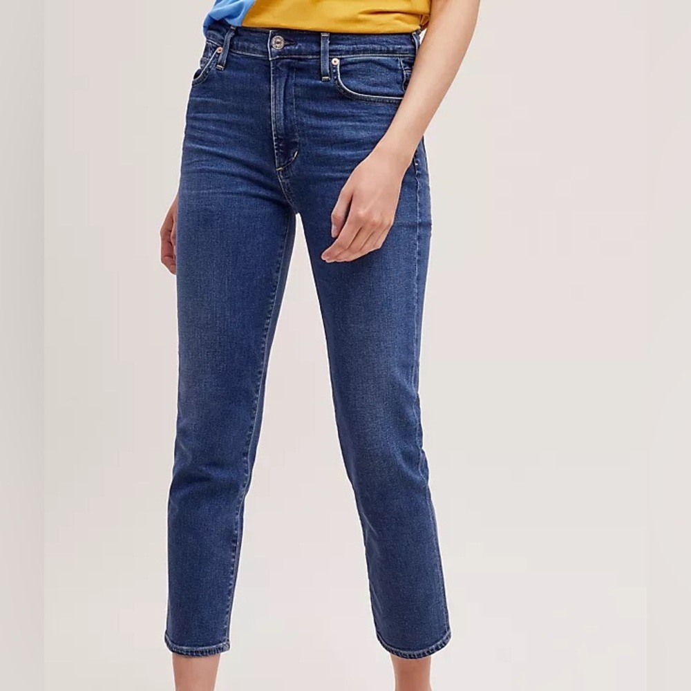 Cara high rise cigarette jeans